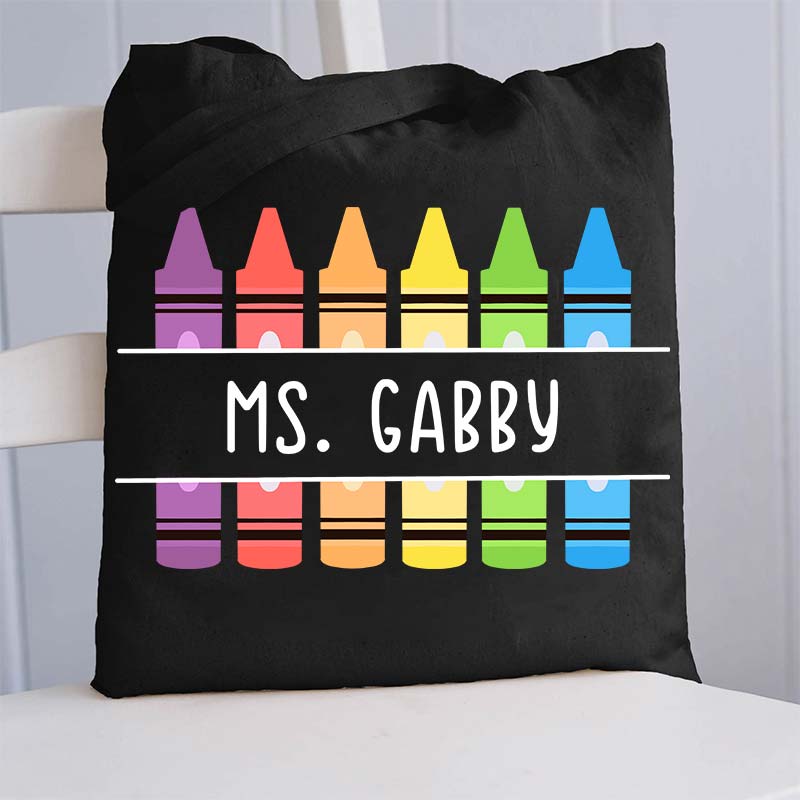 Personalized Penci Teacher Name Tote Bag