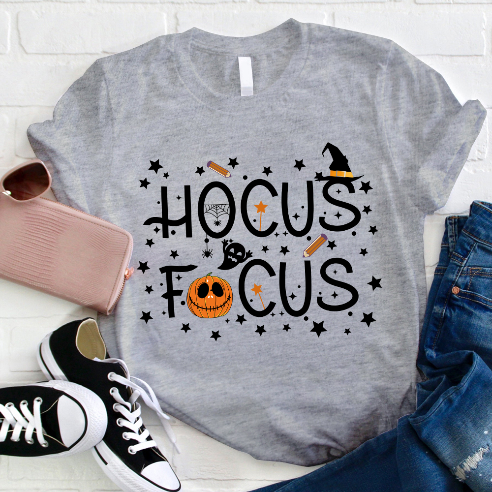 Hocus Focus Stars Everywhere Teacher T-Shirt