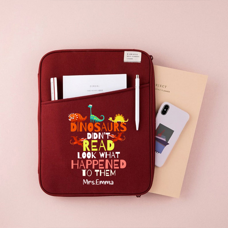 Personalized Dinosaurs Didn't Read Look What Happened To Them 13" MacBook Case