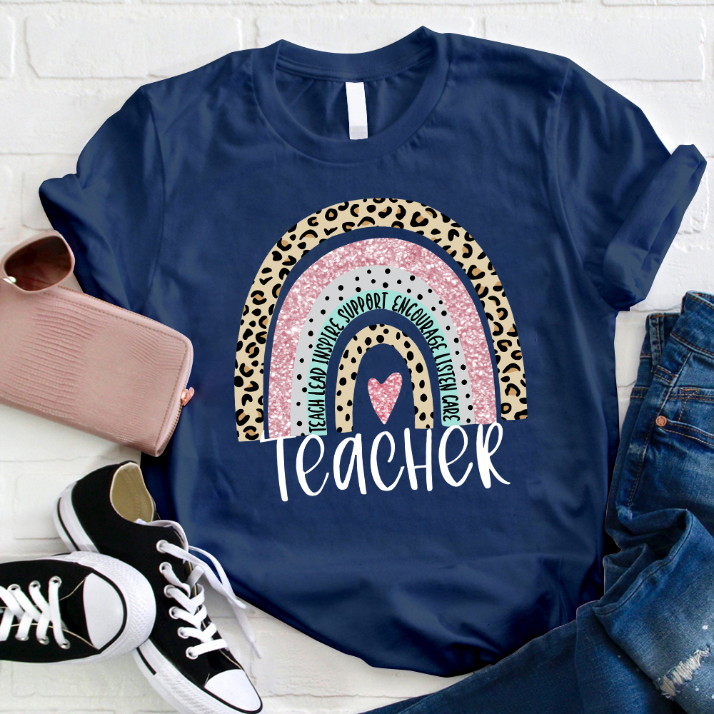 Support Encourage And Care Teacher T-Shirt