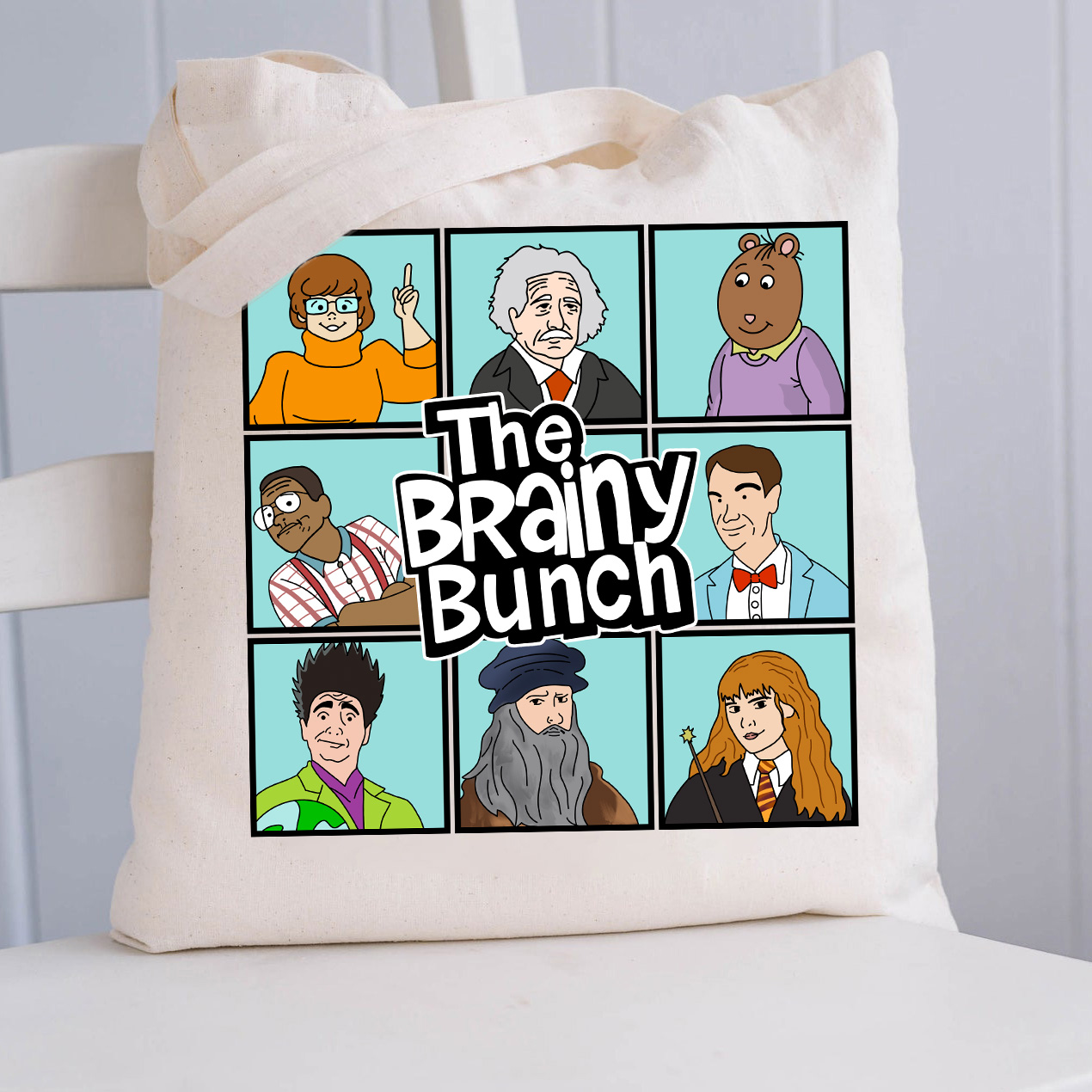 LatestThe Brainy Bunch Tote Bag for Sale-Teachersgram