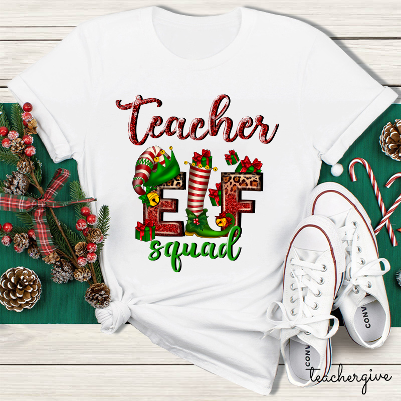 Teacher Elf Squad Teacher T-Shirt