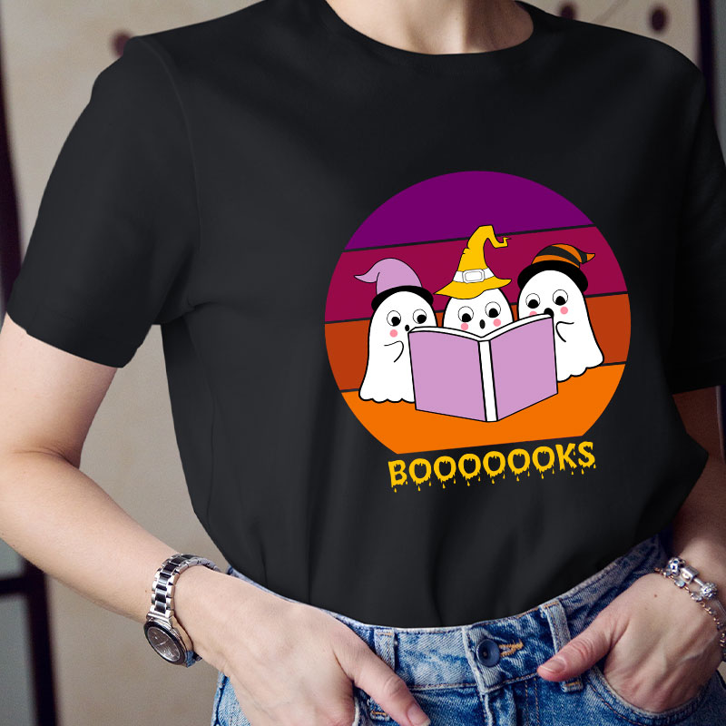 The Little Ghost Reading Booooooks T-Shirt