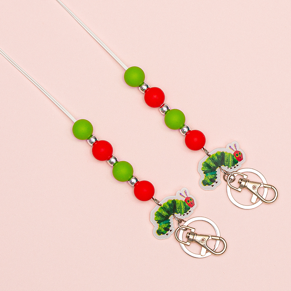 Cute Caterpillar Bead Lanyard