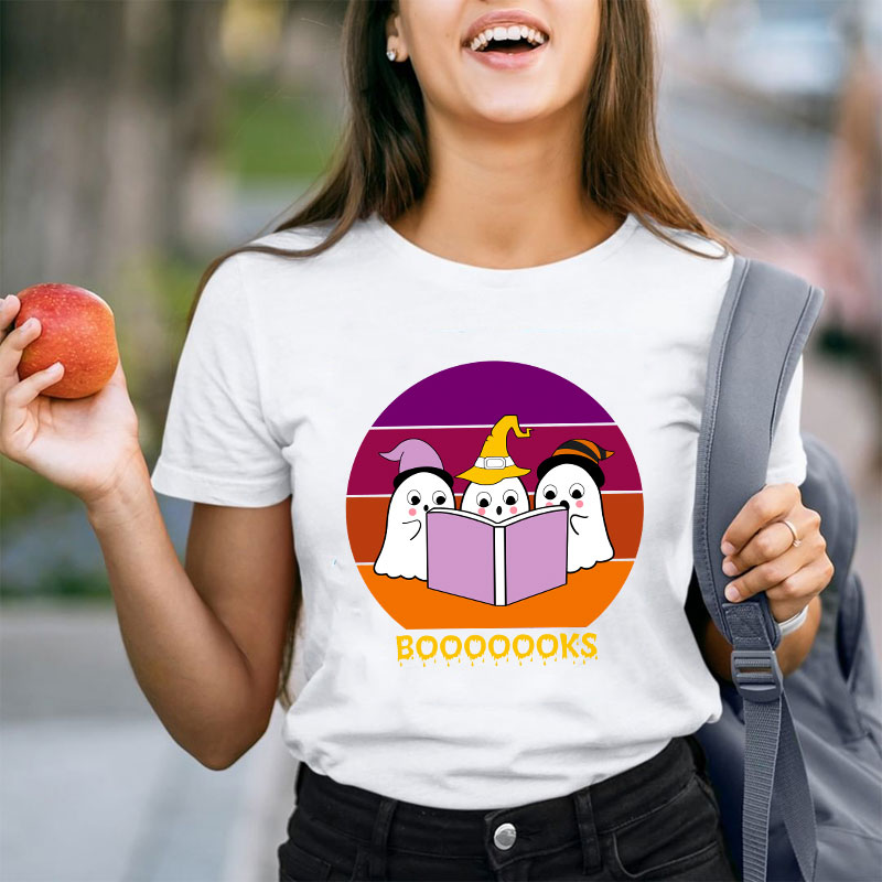 The Little Ghost Reading Booooooks T-Shirt