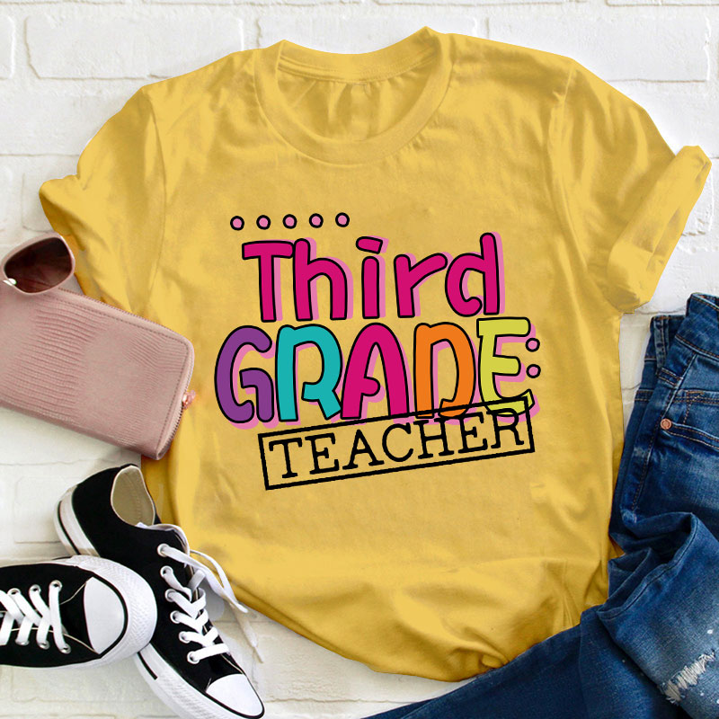 Personalized Grade Teacher T-Shirt