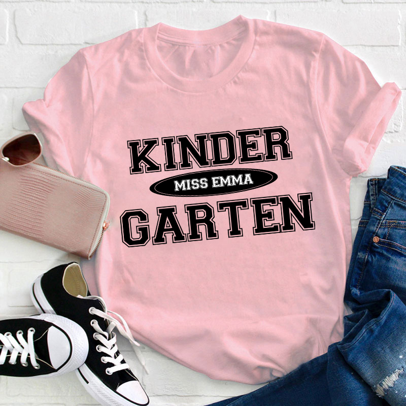 Personalized Simple Style Teacher T-Shirt