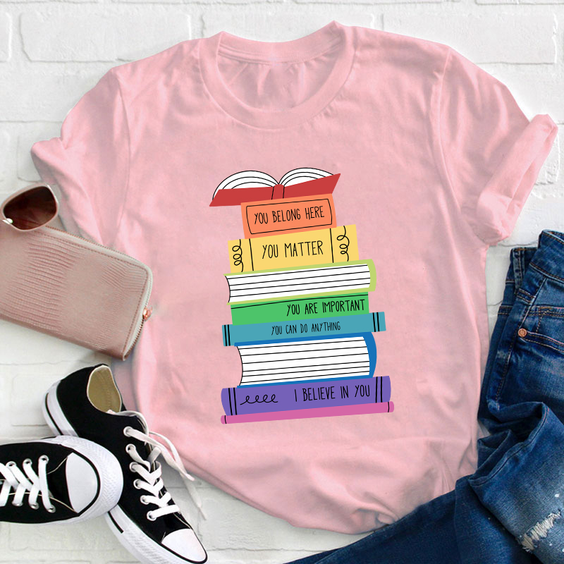 Positive Books Teacher T-Shirt