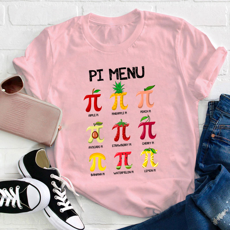 PI Menu Teacher T-Shirt