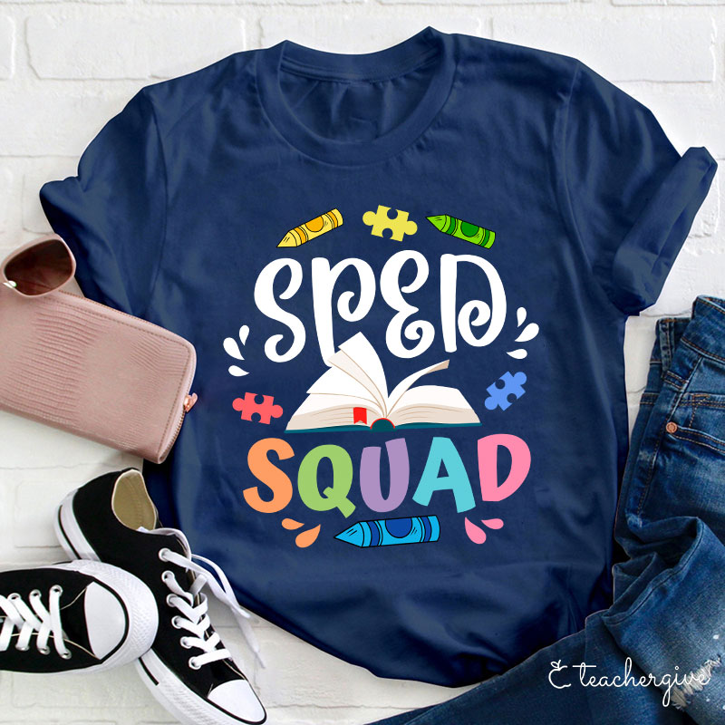 Sped Squad Book   T-Shirt