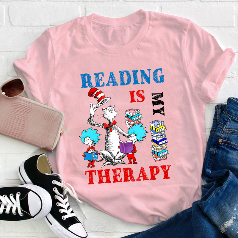 Reading Is My Therapy T-Shirt