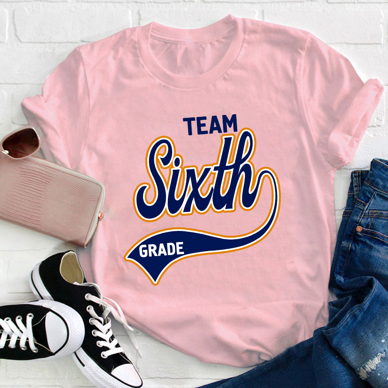 Personalized Grade Teacher Team Teacher T-Shirt