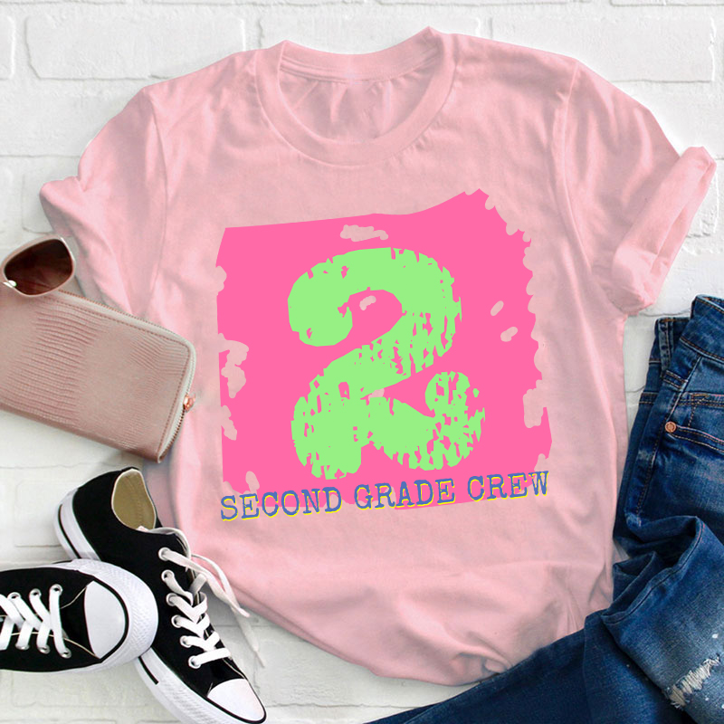 Personalized Grade Crew Teacher T-Shirt