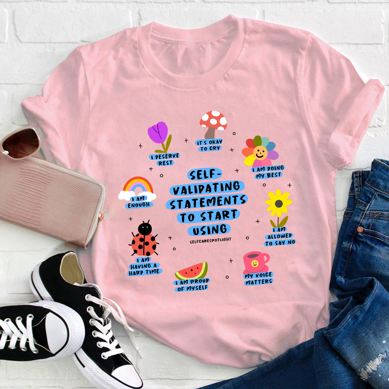 Selfcare Spotlight Teacher T-Shirt
