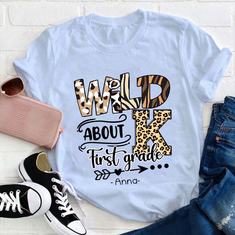 Personalized Wild About Teacher T-Shirt