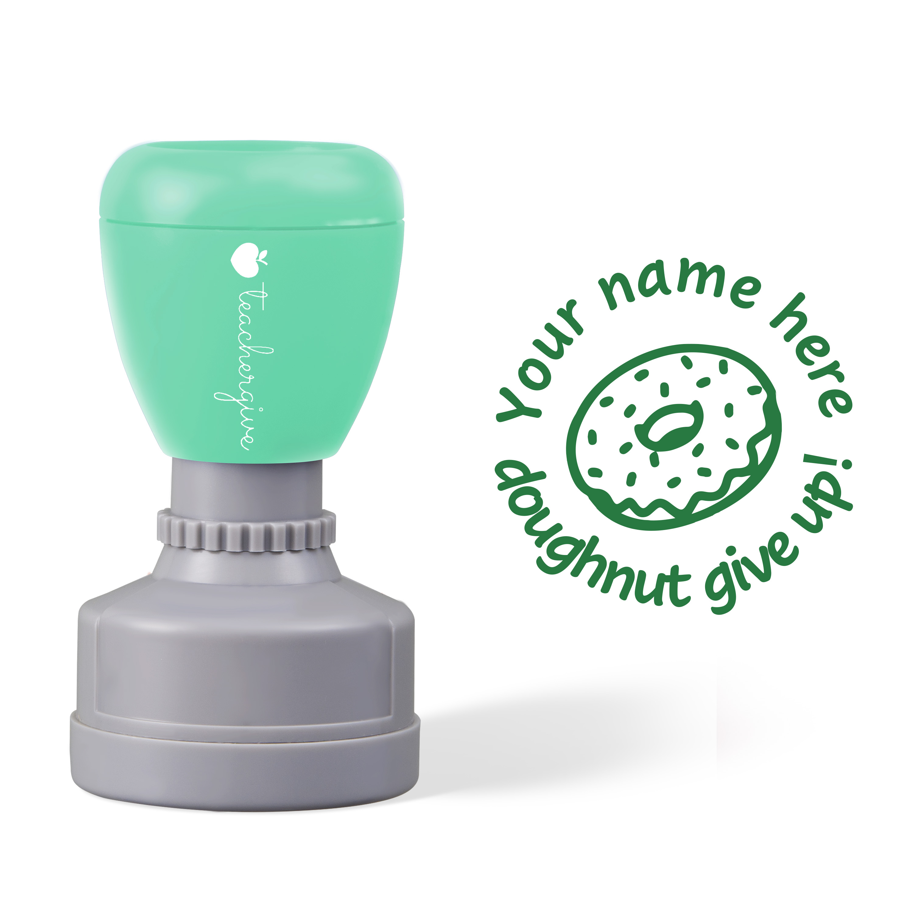 Personalized Doughnut Give Up Stamp