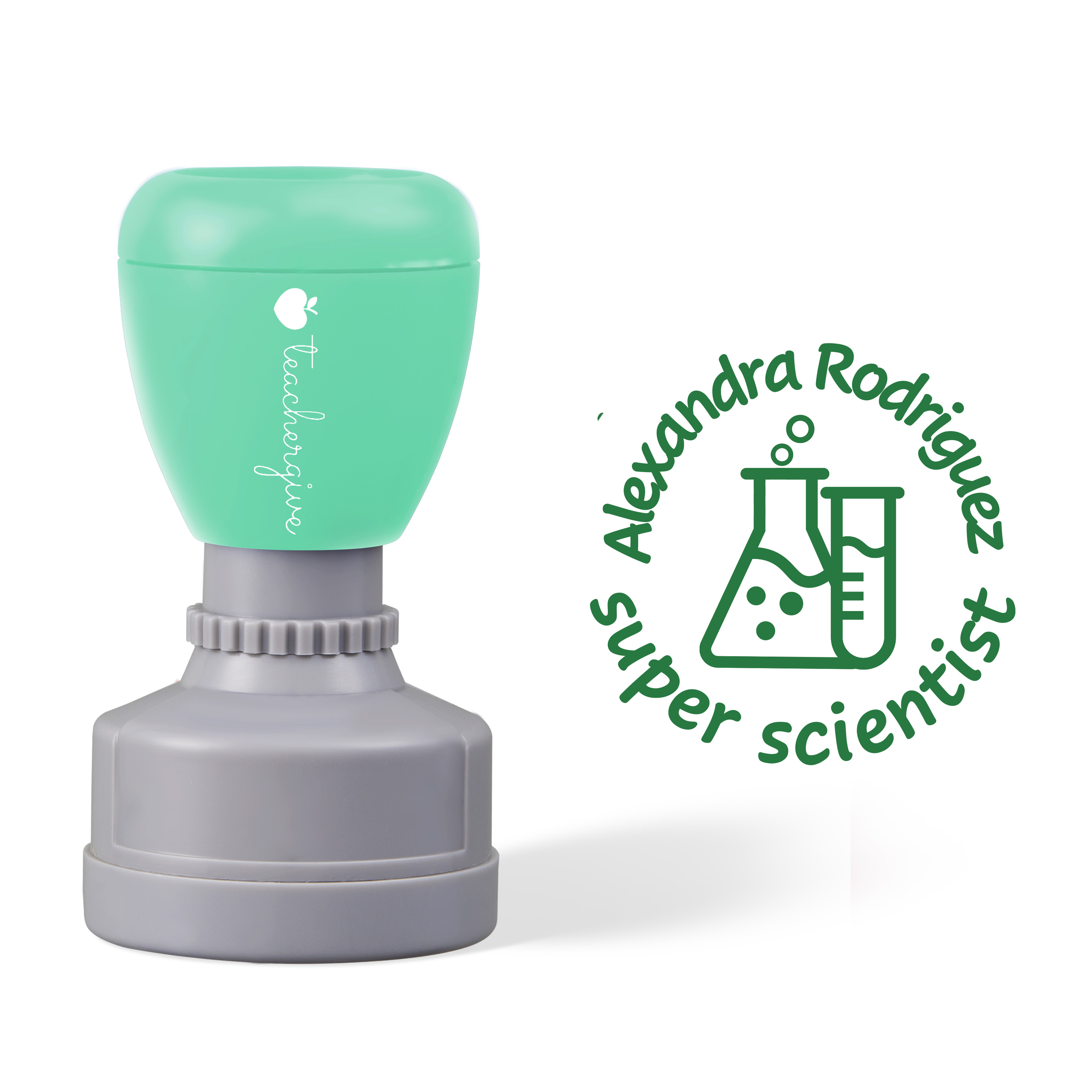 Personalized Super Scientist Stamp