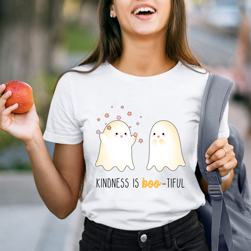 Kindness Is Boo Tiful Teacher T-Shirt