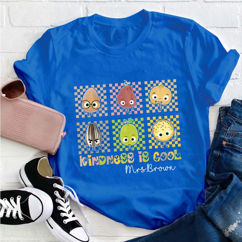 Personalized Kindness Is Cool Teacher T-Shirt