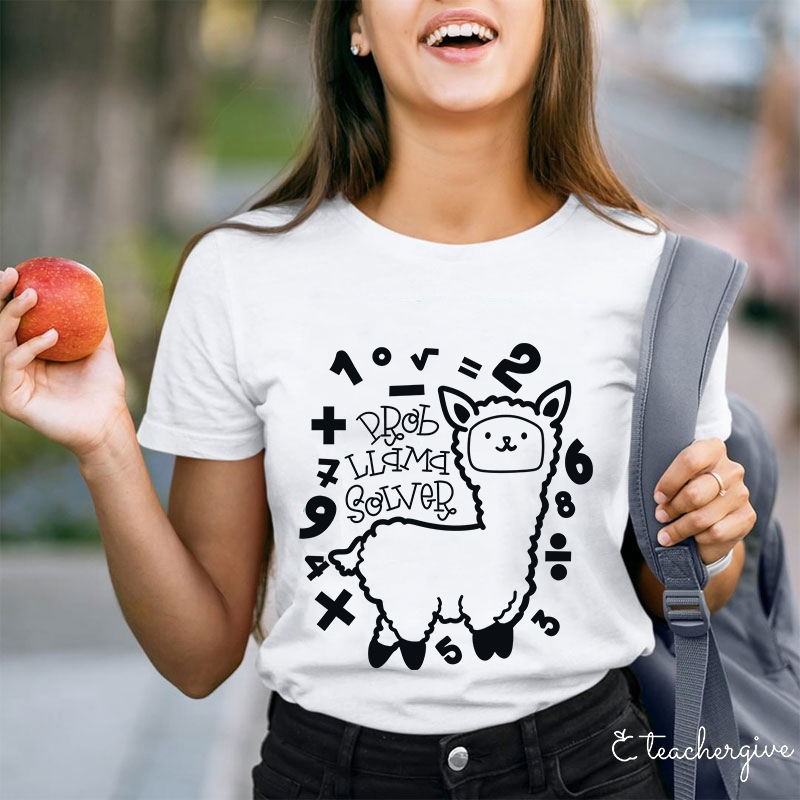 Probllama Solver Teacher T-Shirt