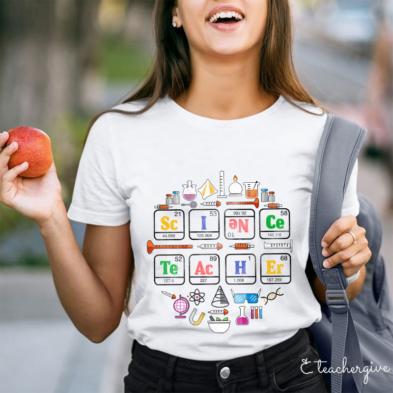 Science Teacher Play With These Equipments Teacher T-Shirt