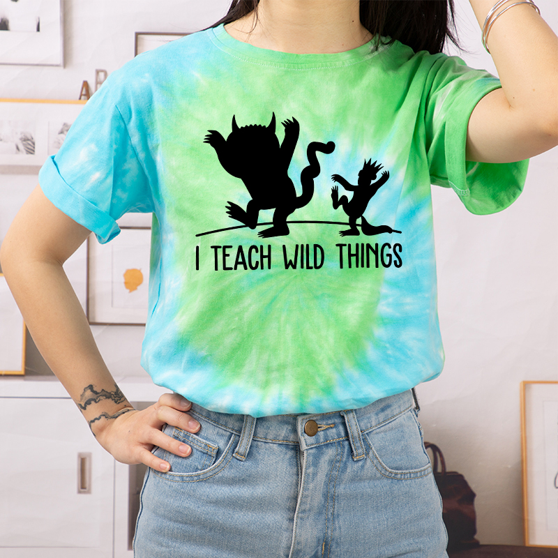 Where The Wild Things Are Teacher Tie-dye T-Shirt