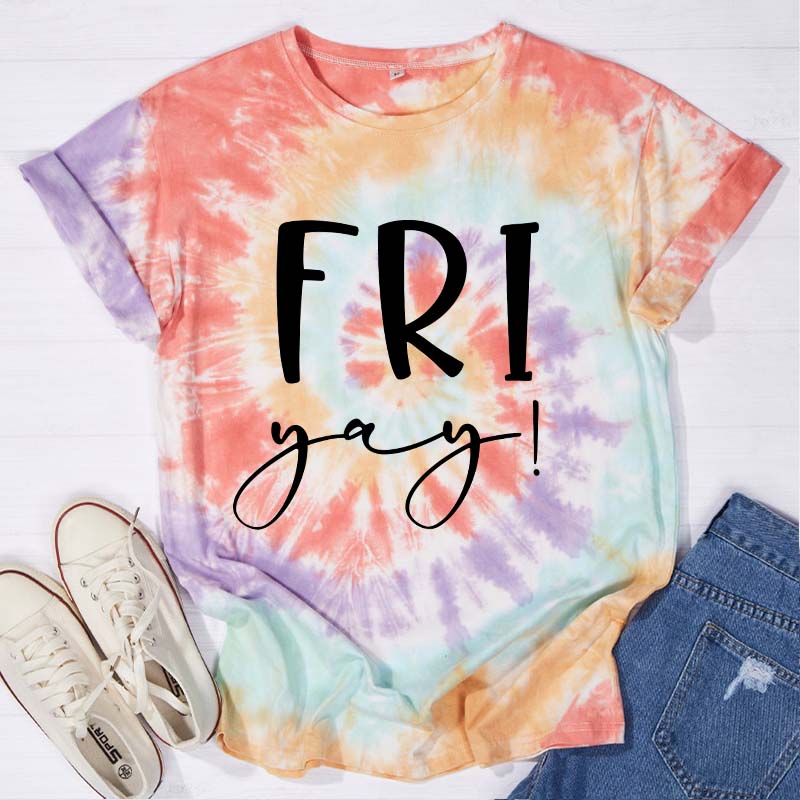 Fri Teacher Tie-dye T-Shirt