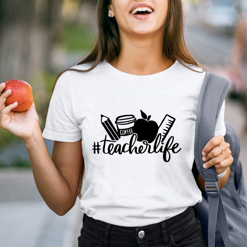 Coffee Teacher Life Teacher T-Shirt