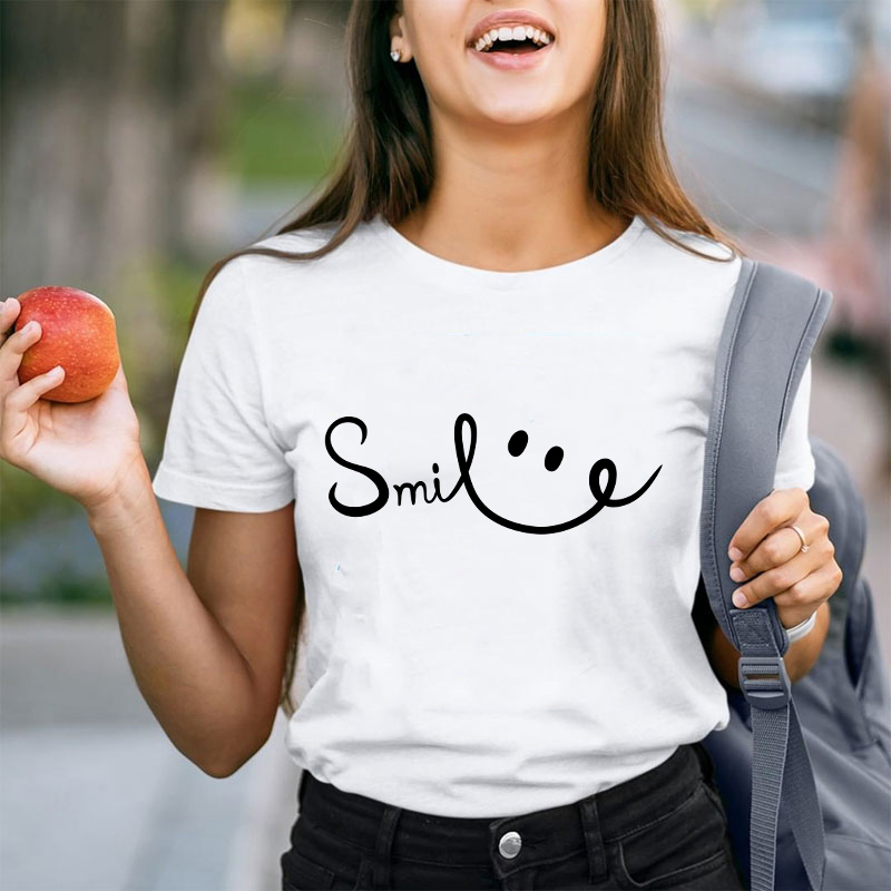 Smile Face Teacher T-Shirt