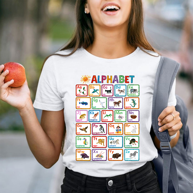 Animals Alphabet Teacher T-Shirt