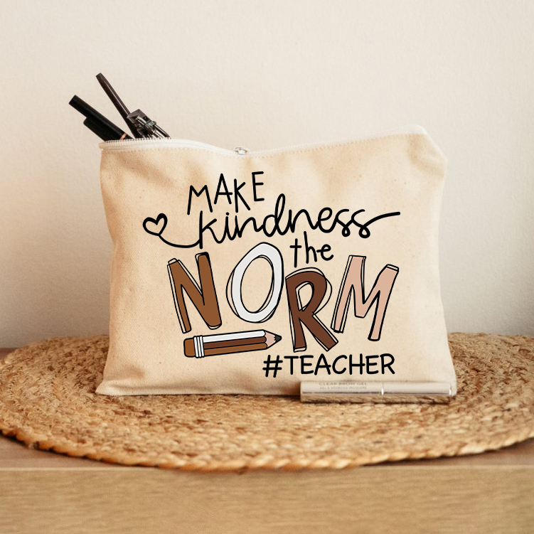 Make Kindness The Norm Makeup Bag