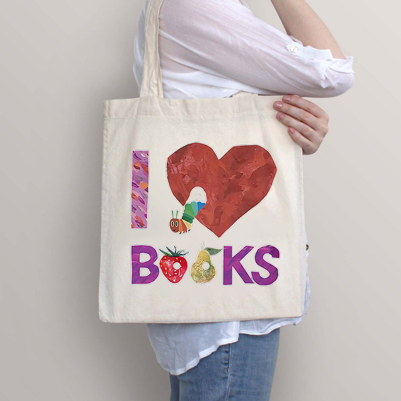 I Love Books Tote Bag