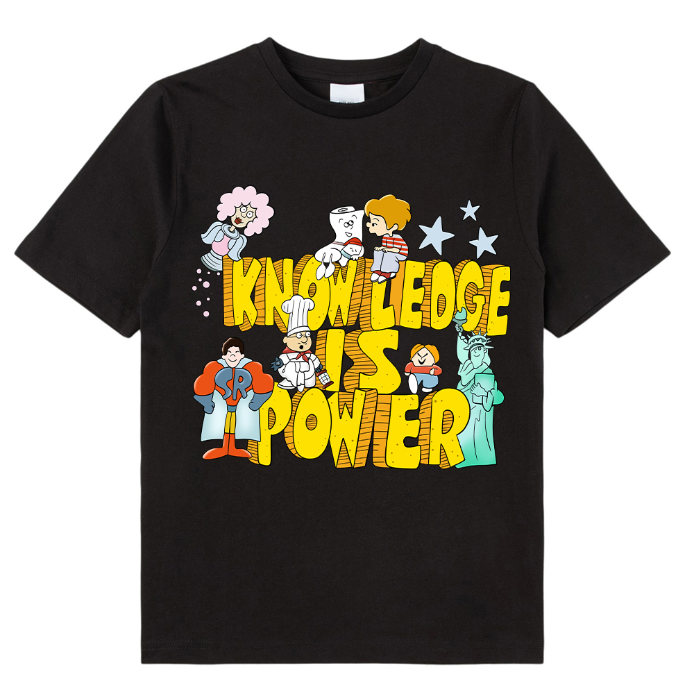 Knowledge Is Power Kids T-Shirt