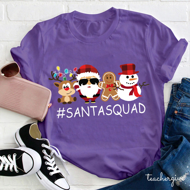 Santa Squad Teacher T-Shirt