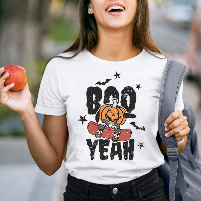 Boo Yeah Skateboard Teacher T-Shirt