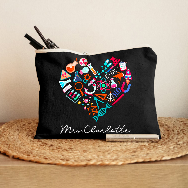Personalized Love Science Makeup Bag