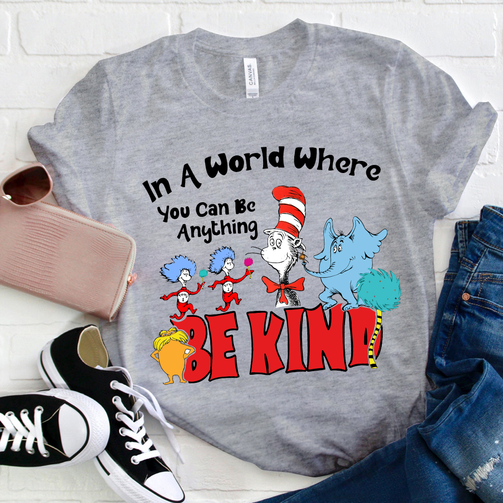 In A World Where You Can Be Anything Circus Figures T-Shirt