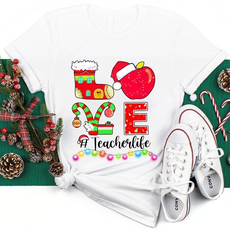 Christmas Love Teacherlife T-Shirt