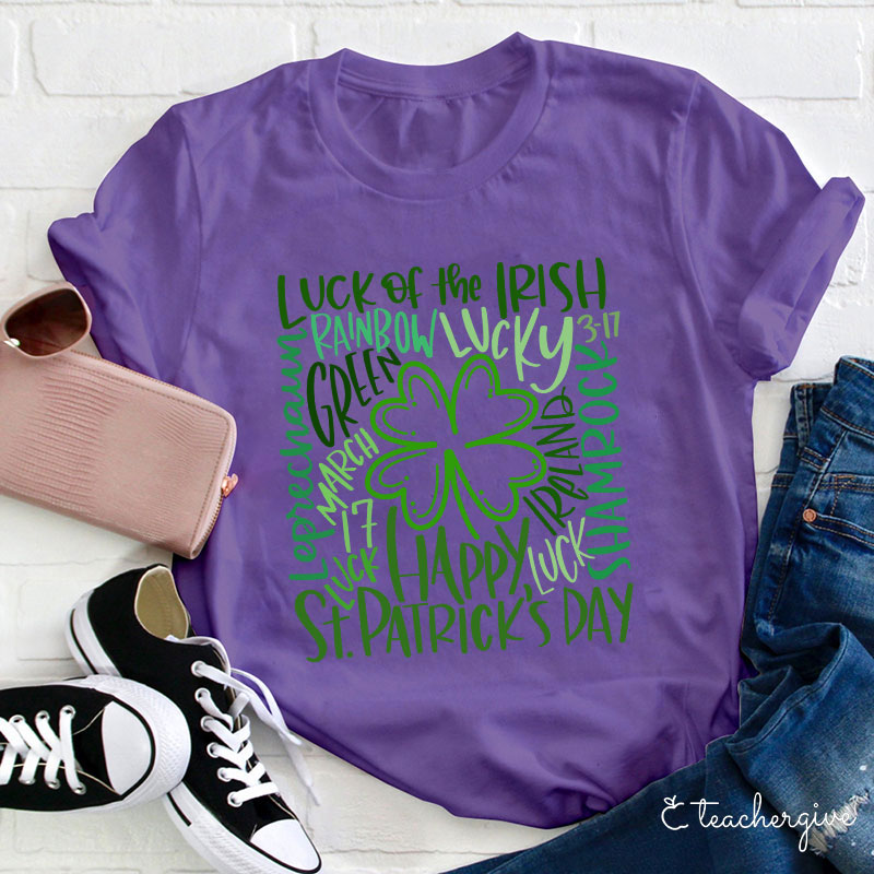 Luck Of The Irish Teacher T-Shirt
