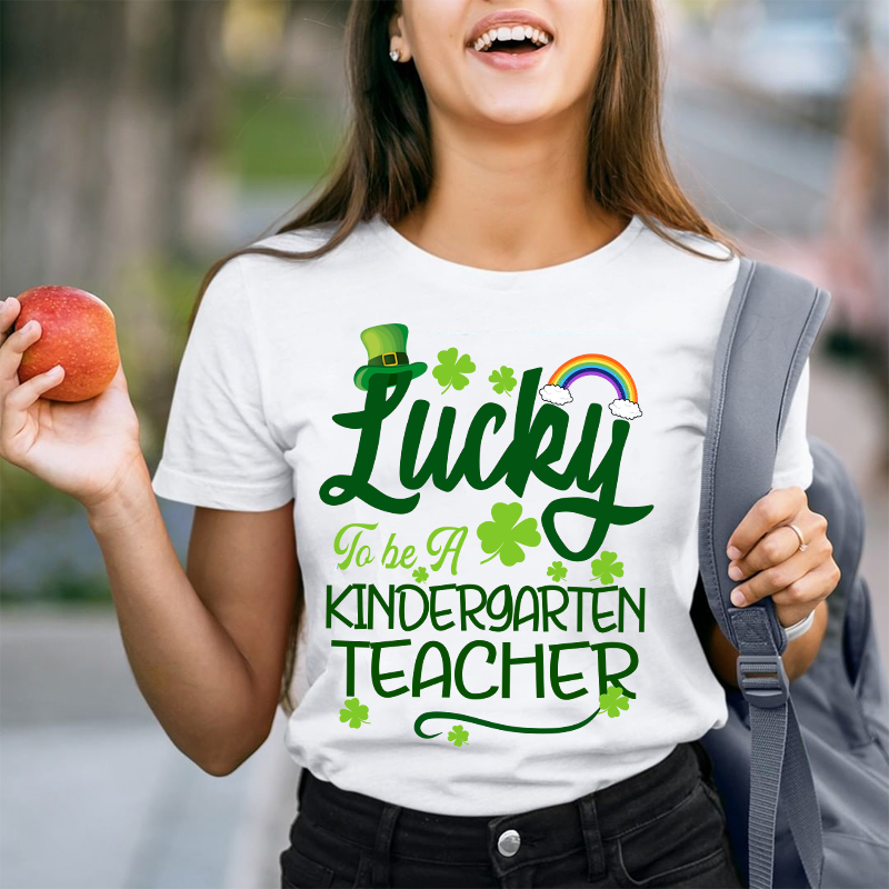 Personalized Lucky To Be A Teacher T-Shirt