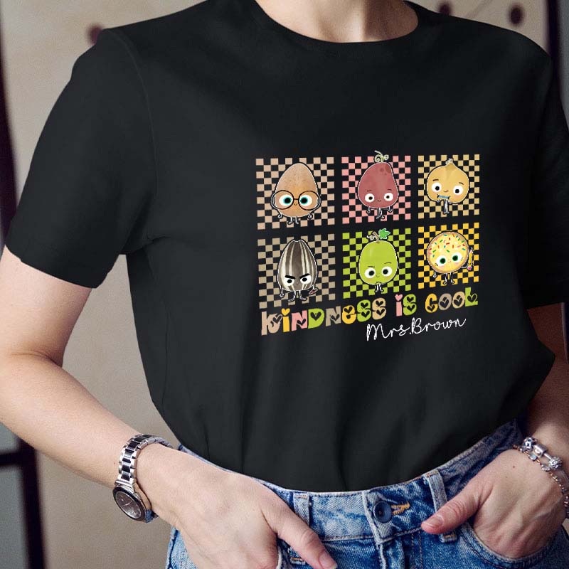 Personalized Kindness Is Cool Teacher T-Shirt