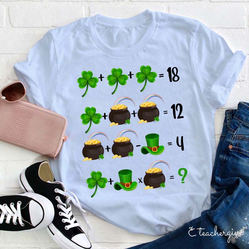 Lucky Math Teacher T-Shirt