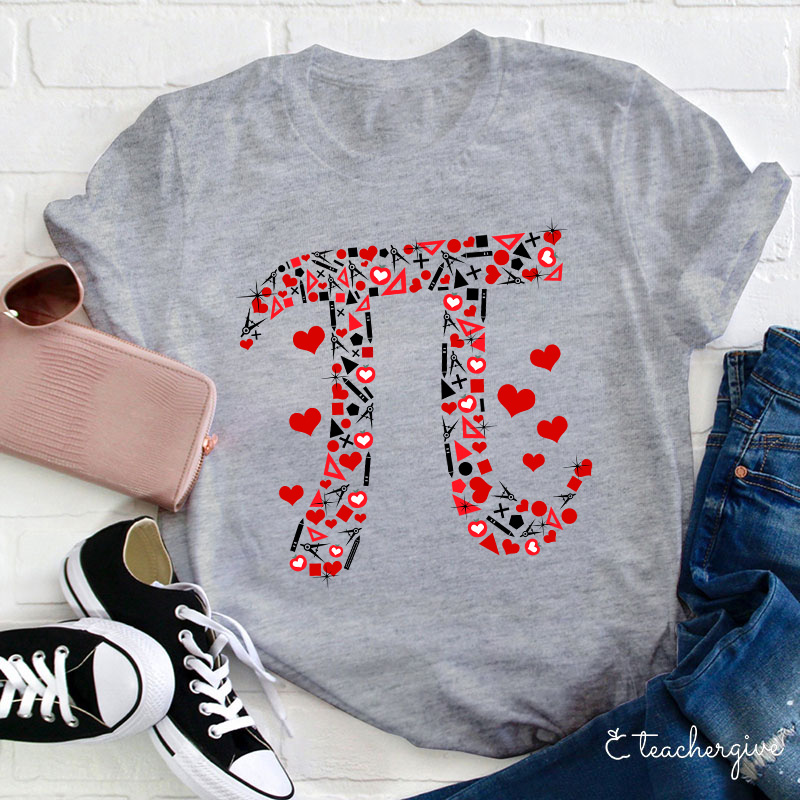 Bright Number Pi Math Teacher T-Shirt