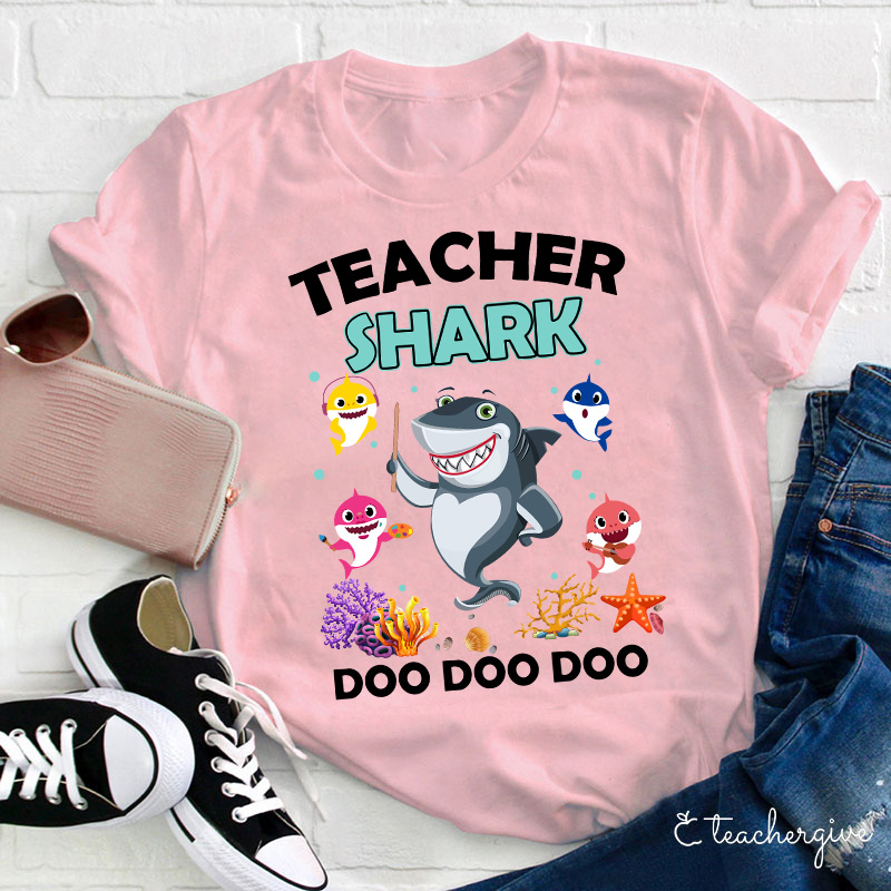 Teacher Shark Doo Doo Doo Teacher T-Shirt