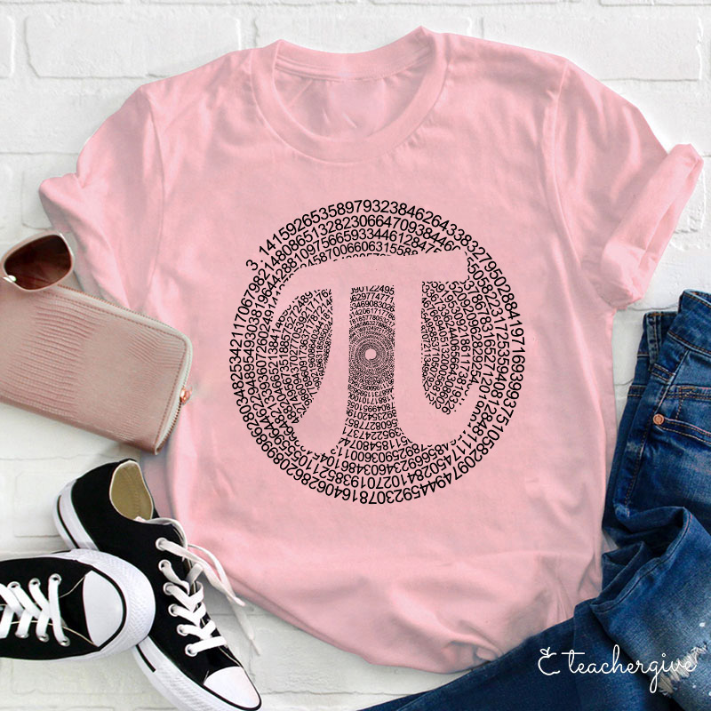 Pi In Circle Teacher T-Shirt