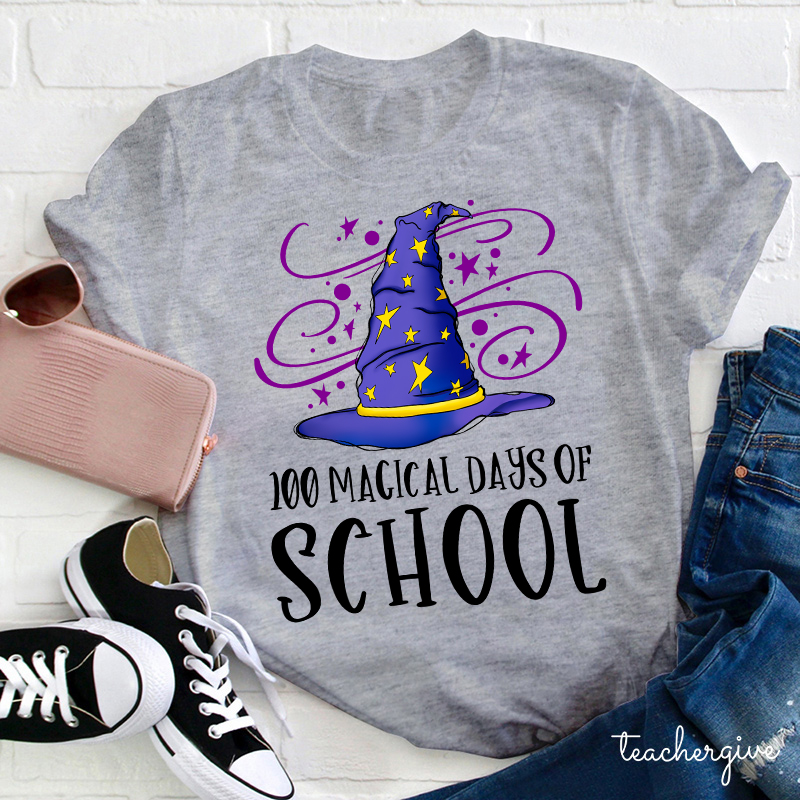 100 Magical Days Of School Teacher T-Shirt