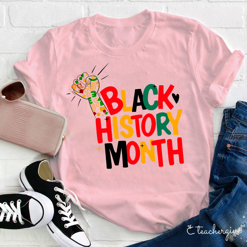 Black History Month Teacher T-Shirt