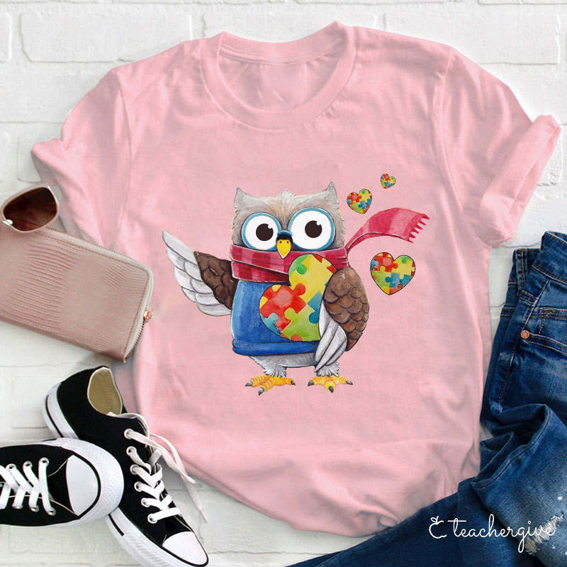 Owl Caring Teacher T-Shirt