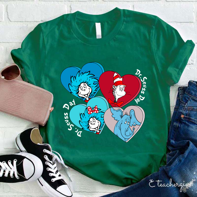 Helllo Dr. Seuss Day Teacher T-Shirt
