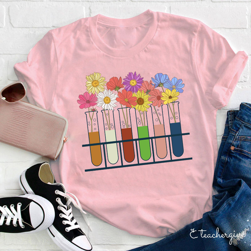 Grow Some Flower Here Teacher T-Shirt